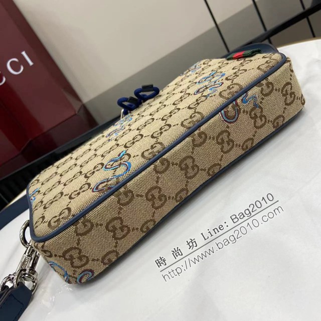 Gucci專櫃古馳最新款小號男士單肩斜挎包 jh2954型號：817771
